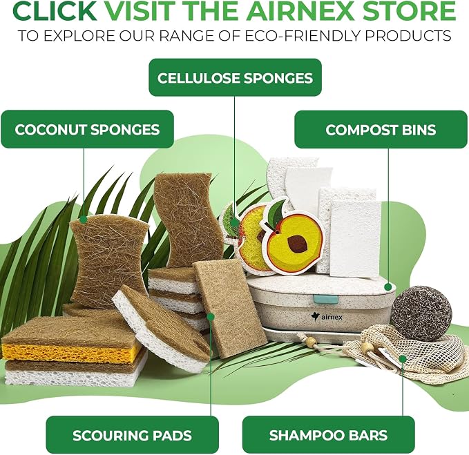 AIRNEX Natural Kitchen Sponges Pack of 20 - Image 6