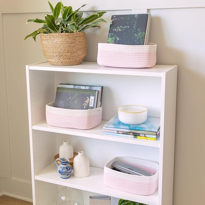 NaturalCozy 11.8"x8"x4.5” Rectangle Storage Baskets - Image 9