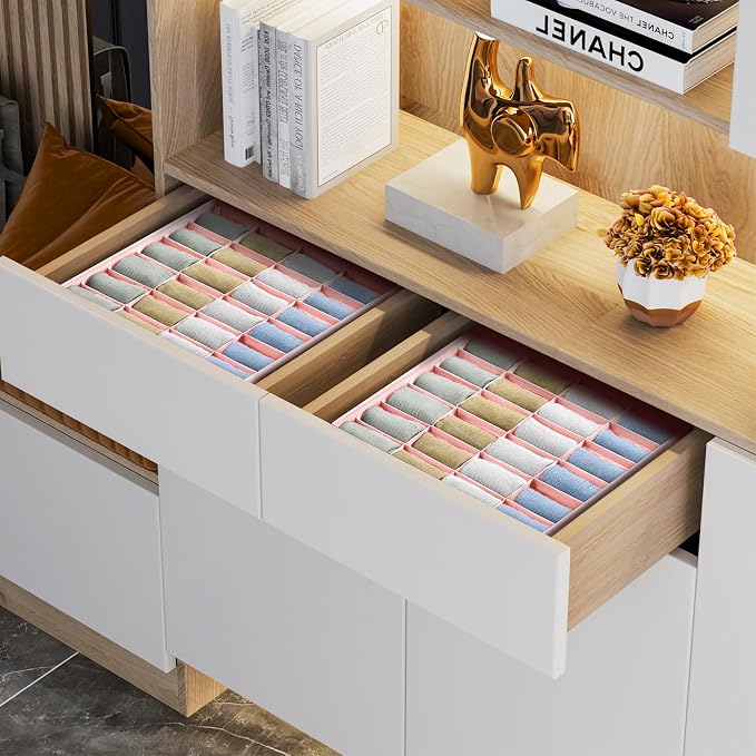 Joyoldelf Sock Organizer Drawer Organizer - Image 3