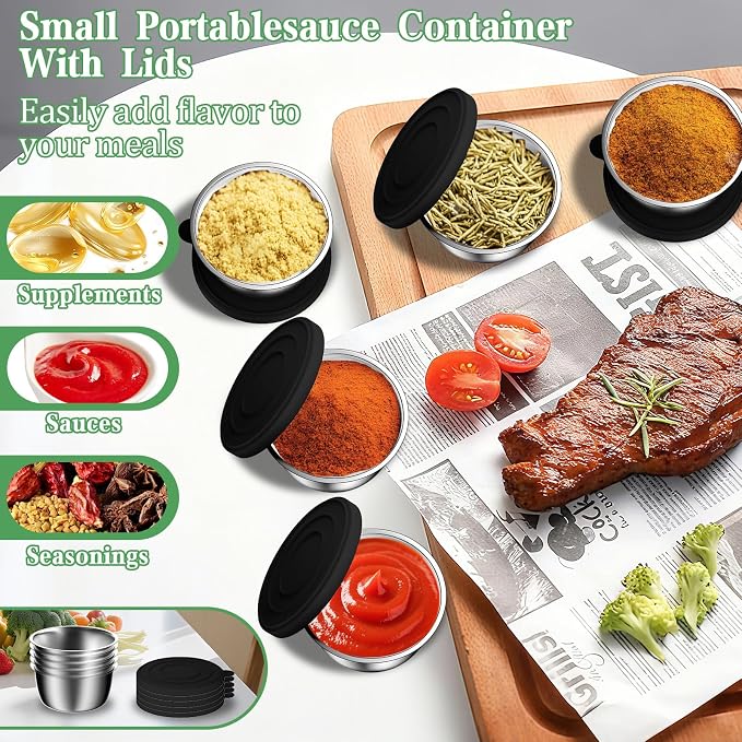 Mixing Bowls with Lids Set, Metal Salad Bowls with Colander, Grater & Dressing - Image 7