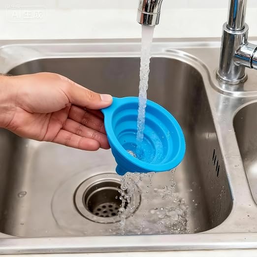 6 Pcs Funnels for Kitchen Use Filling Bottles, Silicone Funnel Small and Large - Image 7