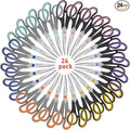 Scissors for Office School Supplies, Hnncugty 8" Scissors All Purpose Bulk Set by Hnncugty