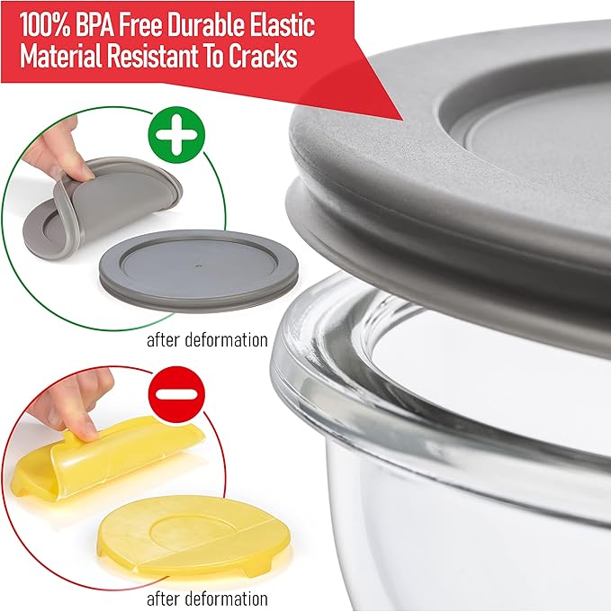 Set of 6 Stackable Space-Saving Nesting Glass Bowls - Image 6