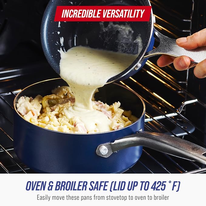 Blue Diamond Nonstick 2QT Saucepan - Image 6