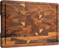 Walnut Wood Cutting Board, End Grain Wooden Cutting Boards by FyctioHome