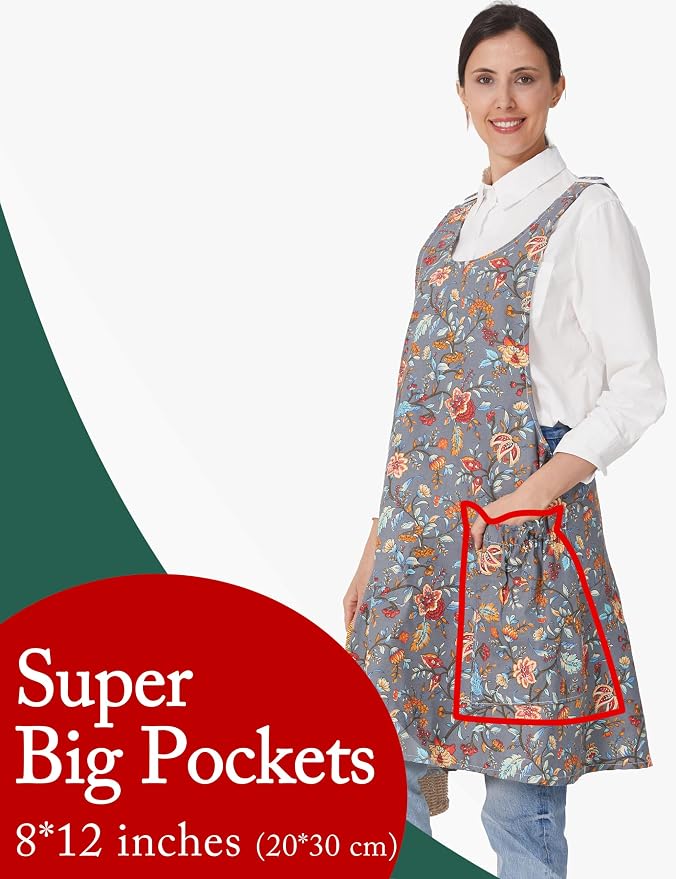 Cozy Adjustable Cross Back Aprons - Image 2