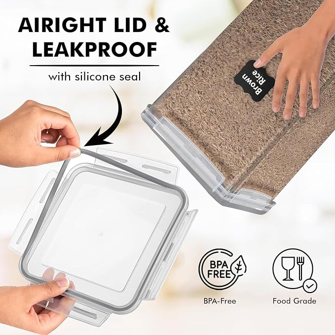 WHITE FEATHER SUPPLIES 2 PC Large Food Storage Containers - Image 6