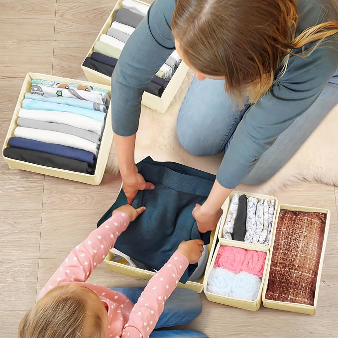 Drawer Clothing Organizer 16-Pack, Fabric Folding Wardrobe Organizer - Image 8