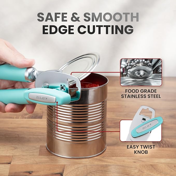 Zulay Kitchen Heavy Duty Stainless Steel Can Opener Manual - Image 4