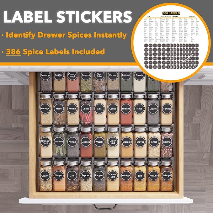 SpaceAid Spice Drawer Organizer - Image 3