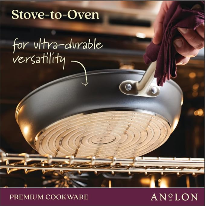 Anolon Accolade Forged Hard Anodized Nonstick Frying Pans/Skillet Set, 10 Inch - Image 7