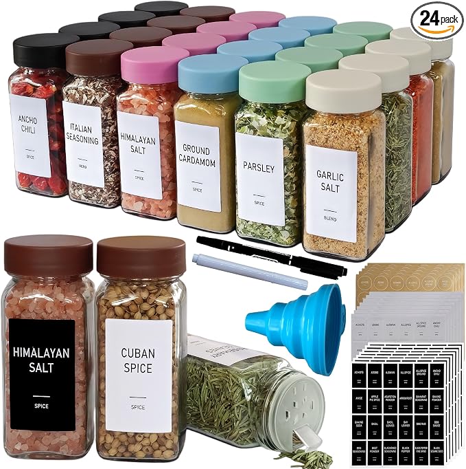 Spice Jars with Labels by Unknown