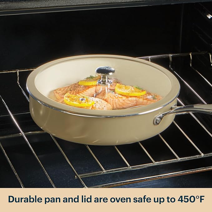 Pyrex 8-Piece Ceramic Cookware Set, Pots and Pans - Image 7