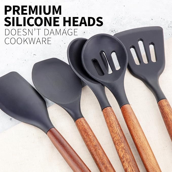 Zulay Kitchen Non-Stick Cooking Utensils Set - Image 9