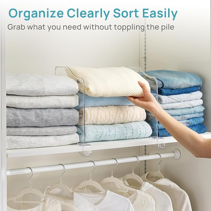 Vtopmart 8 Pack 12in Height Shelf Dividers - Image 3