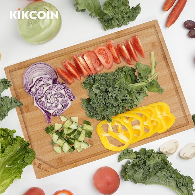 Kikcoin 20”×14” Bamboo Cutting Boards - Image 7