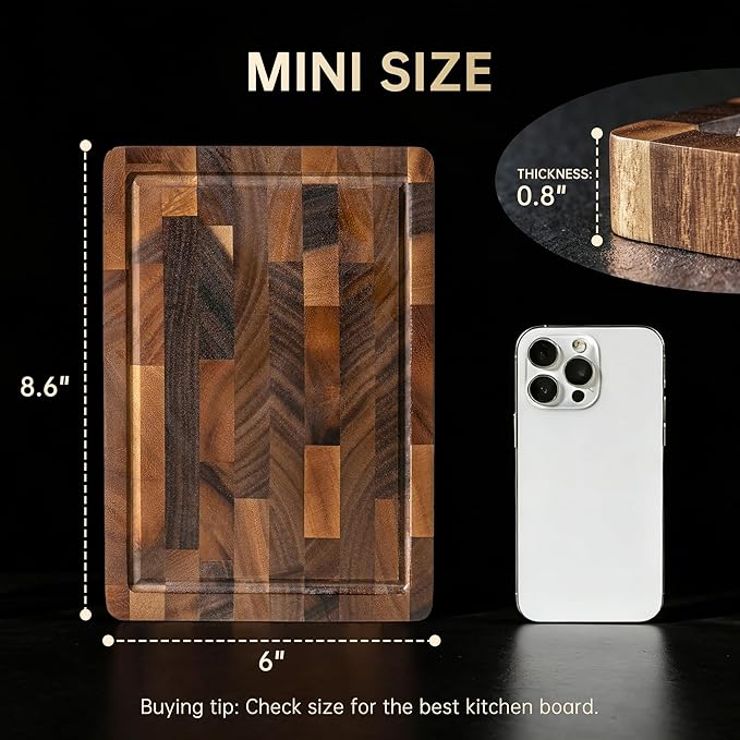 THETCHRY Walnut Wood Cutting Board - Image 9