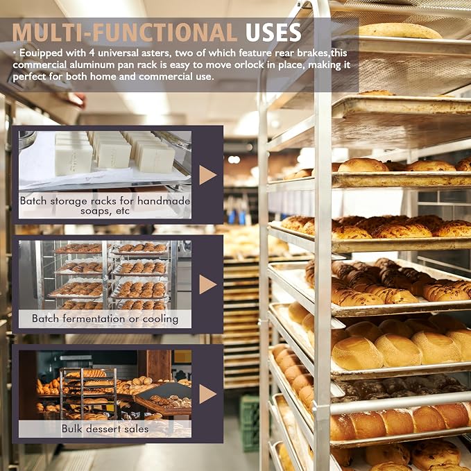 Bun Pan Rack, 20 Tier Bakery Rack - Image 5