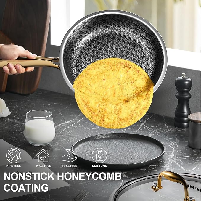 FogDream 12 Inch Stainless Steel Frying Pan - Image 2