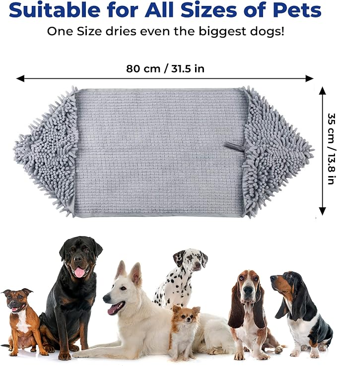 Muddy Mat Doggy Dryer, Highly Absorbent Microfiber Washable Dog Shammy Quick - Image 9