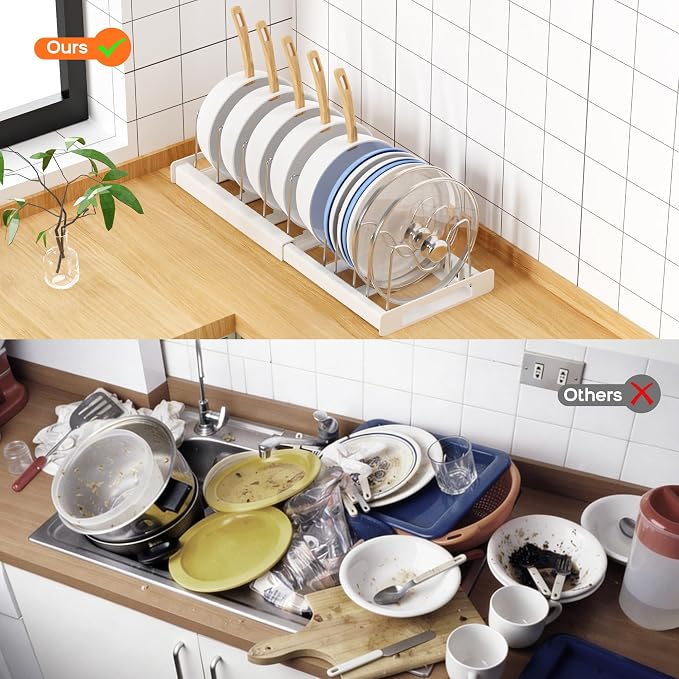 Nigelia 2 Pack Pots and Pans Organizer - Image 6