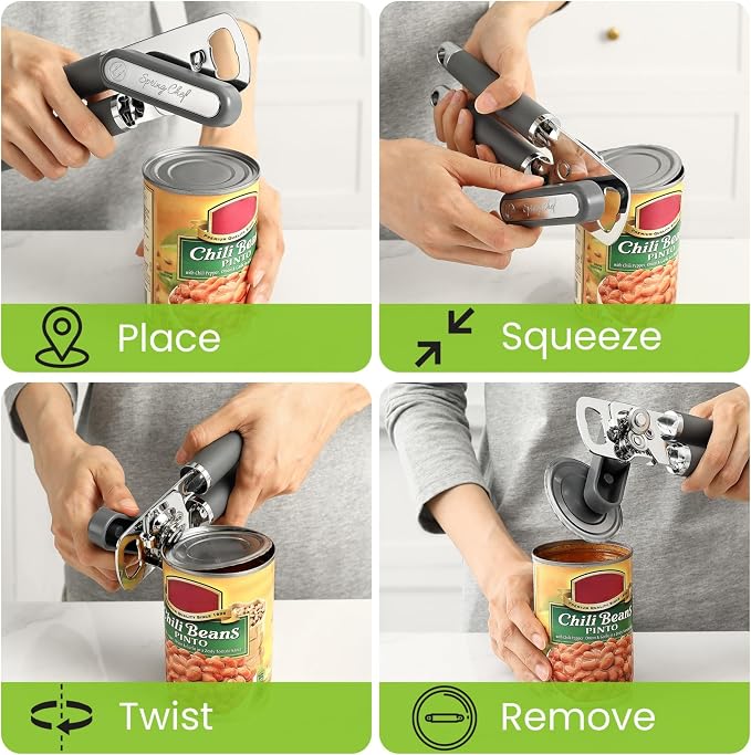 Spring Chef Stainless Steel Can Opener - Image 8