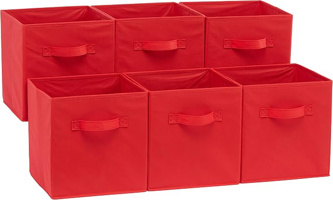 Amazon Basics Collapsible Fabric Storage Bins by AmazonBasics