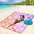 WIWIGO Beach Blanket Waterproof Sandproof Beach Mat 79" X 83"/10'x9'for 2-8 by WIWIGO