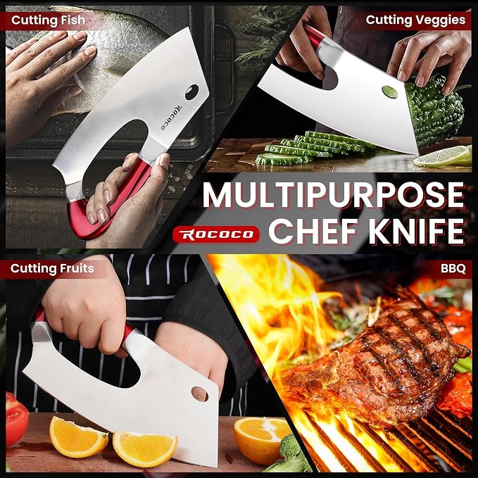 ROCOCO Easy Handle Meat Cleaver - Image 7