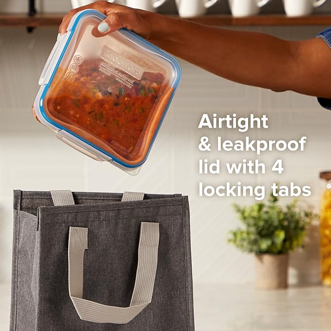 Snapware Plastic Total Solution 2-Pack Food Storage Containers Set, Leakproof & - Image 4