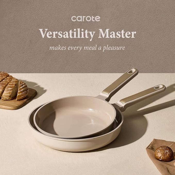 CAROTE Ceramic Cookware Set Nonstick, Non-Toxic & PFAS-Free, Dishwasher - Image 4