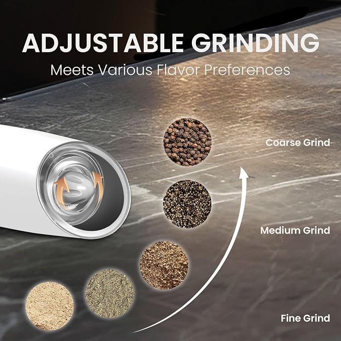 Battery Operated Salt And Pepper Grinder Set - Image 3