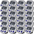 Leumoi 24 Pcs Digital Kitchen Timers Magnetic Back Timers Bulk Large Screen by Leumoi