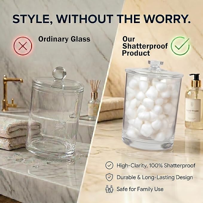 ForPro Clear Acrylic Apothecary Jar - Image 5