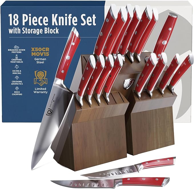 Dalstrong 18-Piece Gladiator Colossal Knife Block Set — German High-Carbon Steel by Dalstrong
