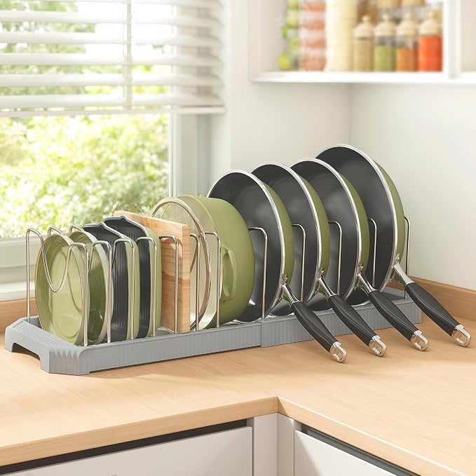 Pots and Pans Organizer for under Cabinet, Pan Pot Organizers inside Cabinet - Image 8