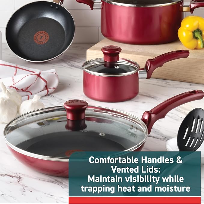 T-fal Essence, 20 Piece Non-Stick pots and pans Cookware Set - Image 4