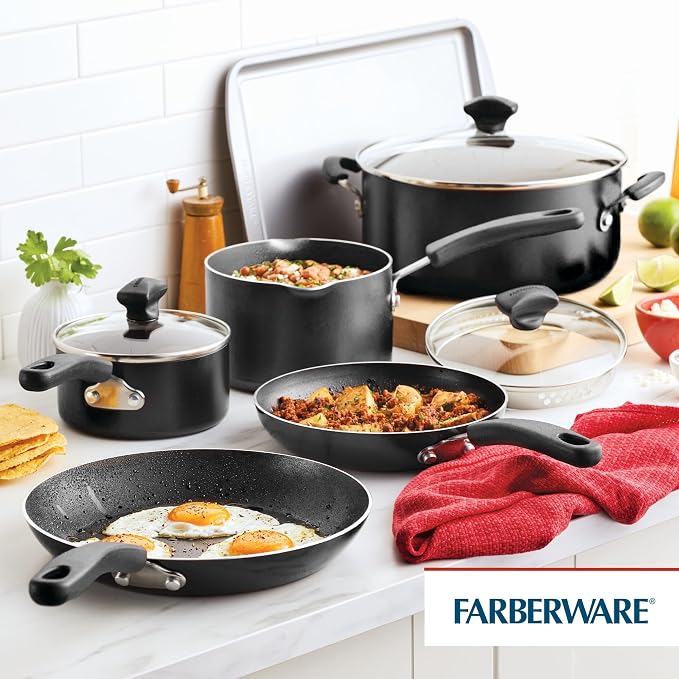 Farberware Cookstart DiamondMax Nonstick Cookware/Pots and Pans Set - Image 8