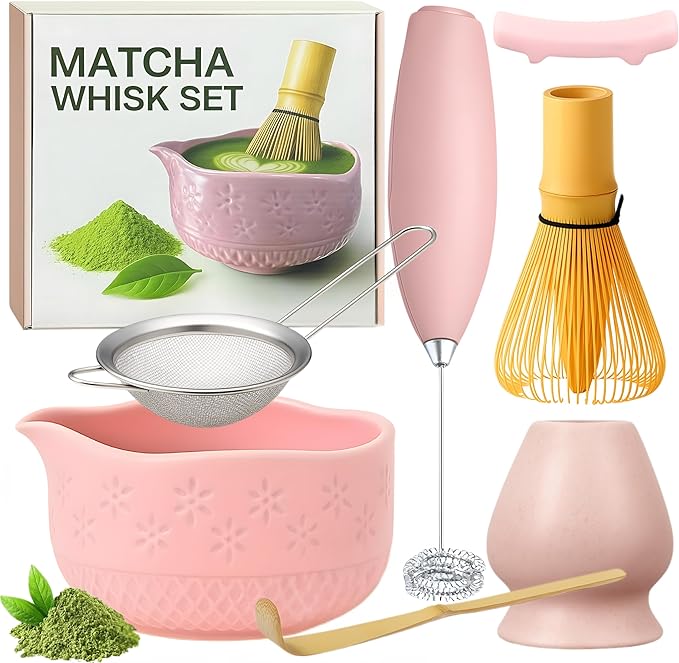 Matcha Whisk Set with Matcha Bowl by Unknown
