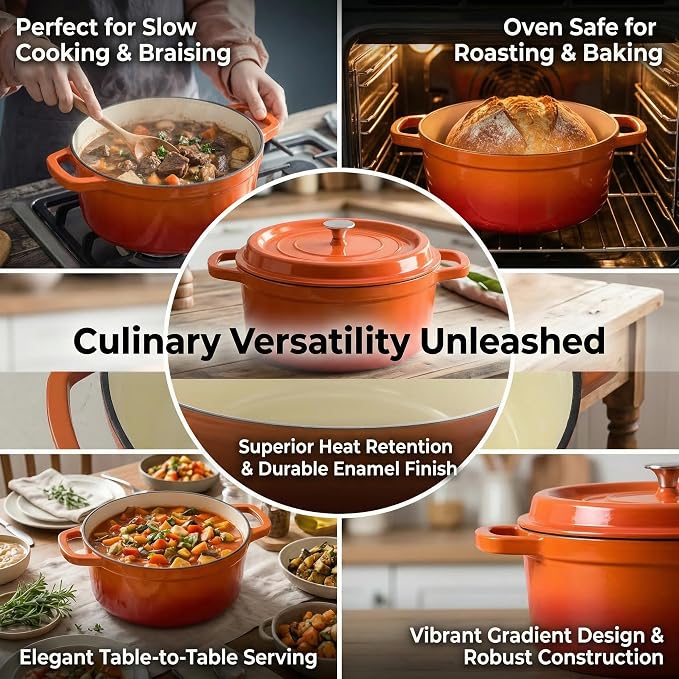 YJX Cast Iron Dutch Oven Pot - Image 4