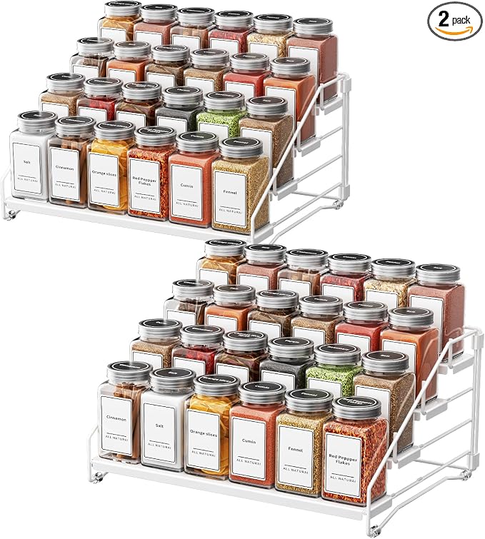 BOIVSHI Spice Organization for Cabinet, Spice Rack Organizer, Spice Rack by BOIVSHI