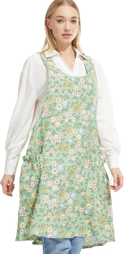 Cozy Adjustable Cross Back Aprons by APRONNER