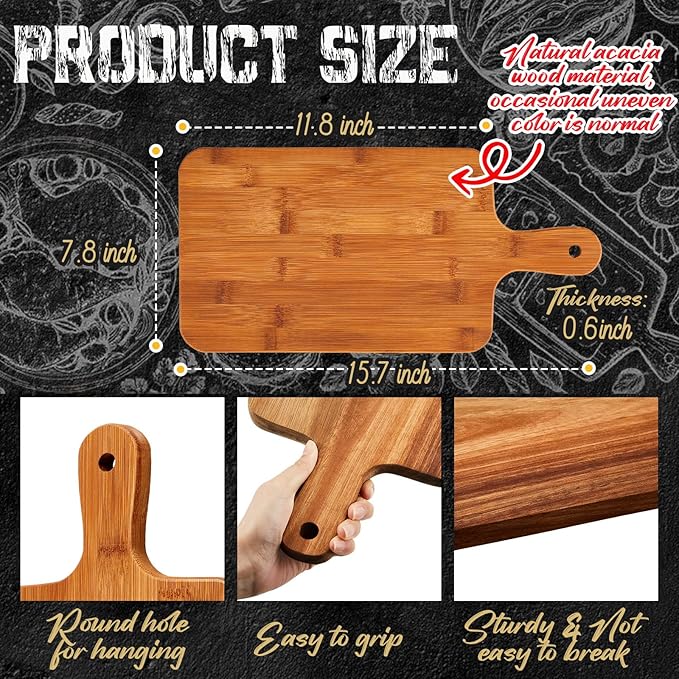 Nuenen 10 Pcs Wood Cutting Board - Image 2