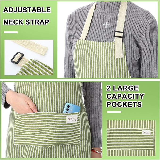Janmercy 24 Pcs Aprons for Women Men - Image 6
