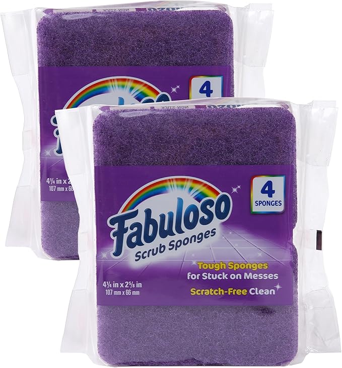 Fabuloso Scratch-Free Kitchen Dish Sponges, Counters and Sinks, Tough on Messes by Fabuloso
