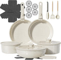 23 Pcs Pots and Pans Set Non Stick, Detachable Handle Cookware