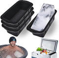 XANGNIER Extra Large Ice Block Mold, 4 Pack 9.4lbs Ice Cubes by XANGNIER