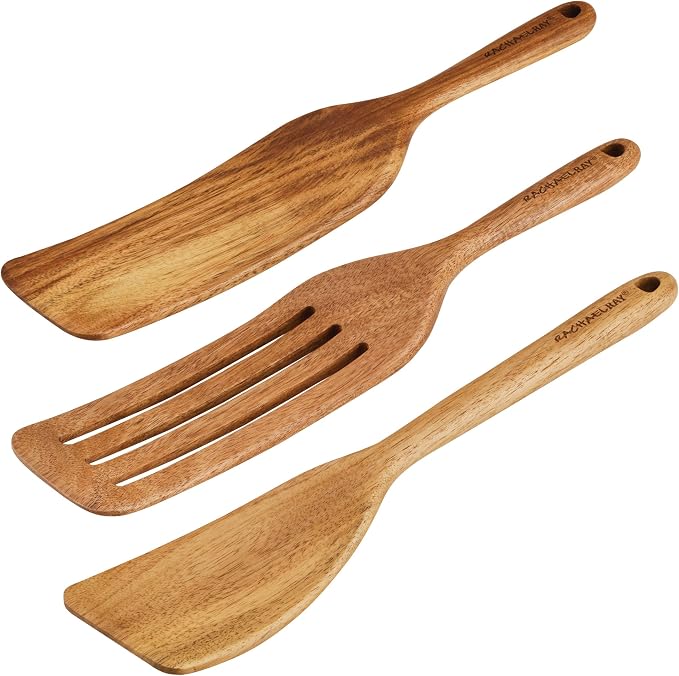 Rachael Ray Tools & Gadgets Kitchen/Cooking/Utensils Set, 3 Piece, Acacia Wood by RachaelRayKitchenware