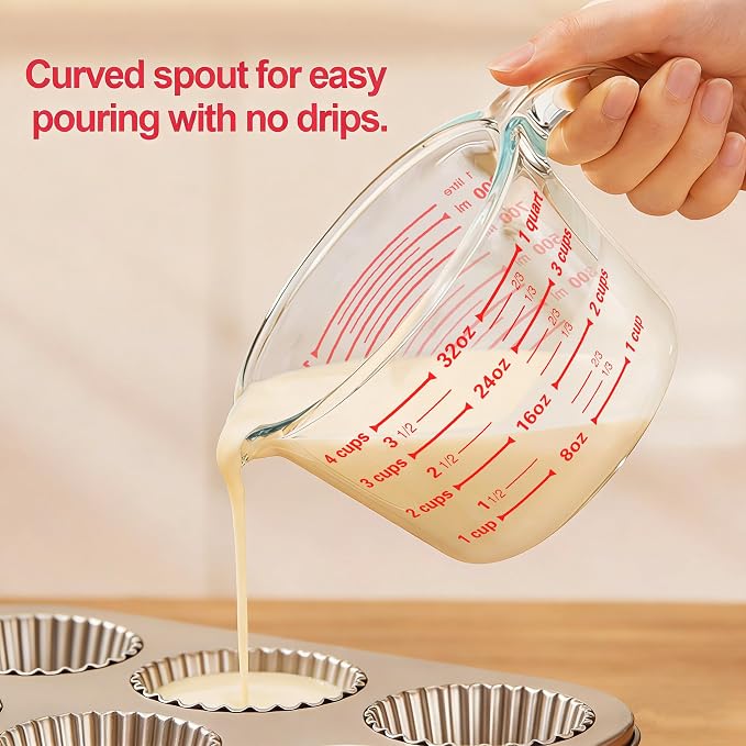 M MCIRCO 6 Pcs Glass Measuring Cups - Image 6