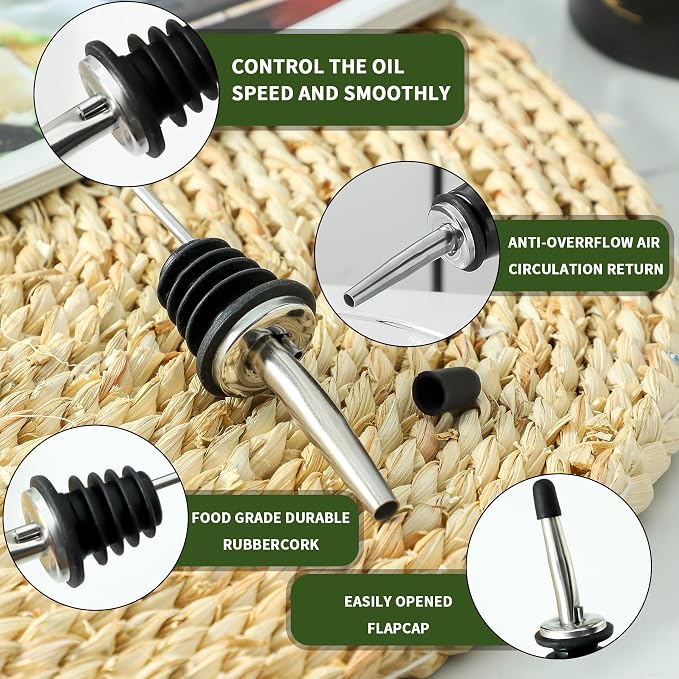 Ceramic Olive Oil Dispenser Bottle, Oil Dispenser Bottle - Image 3
